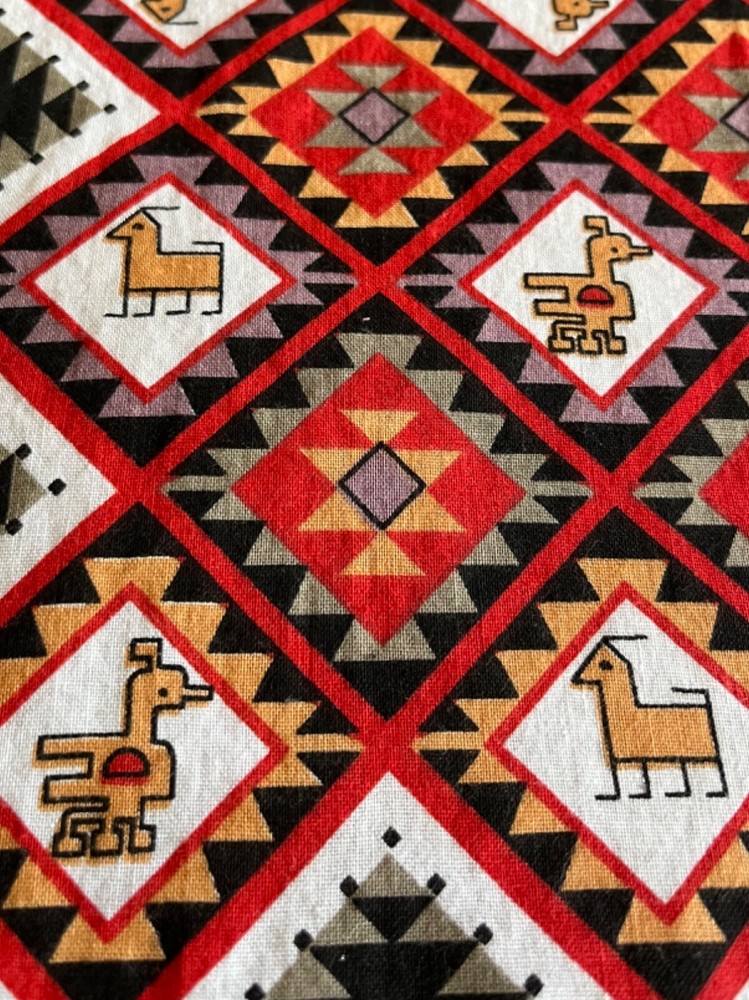 Black Red Tan Bird & Snake Cotton Bandana Scarf 21x21 Multi-Use  