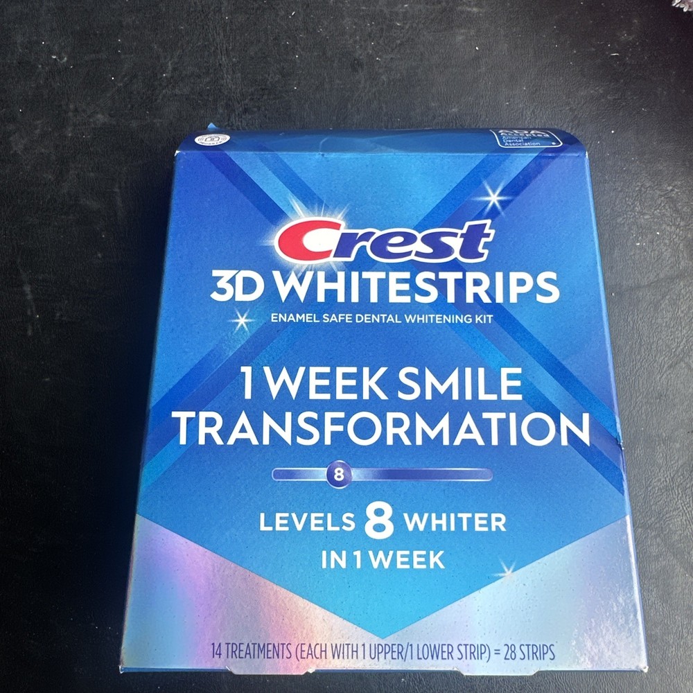 Crest 3D White strips 1 Week Transformation 14 Treatments Brand New Exp 11/27