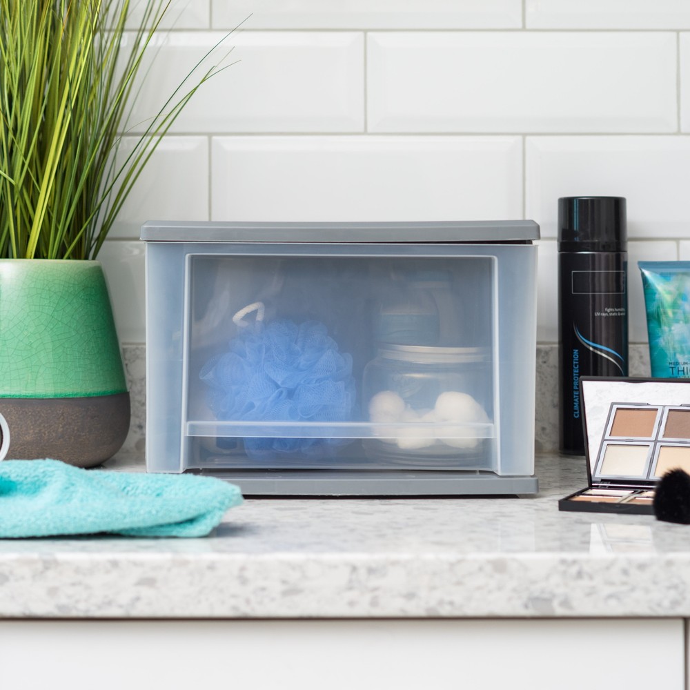 17 Qt Stackable Under Bed Storage Bins - Modular Plastic Drawers