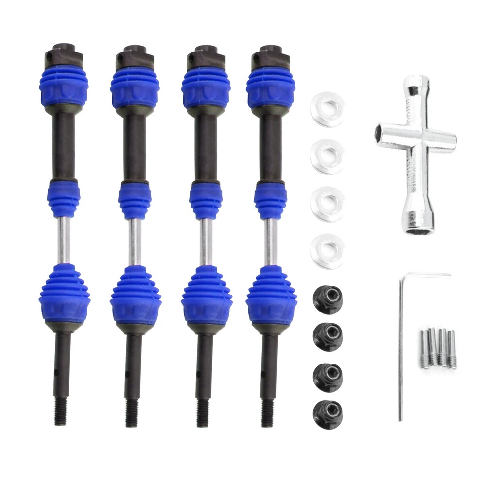 Front & Rear Drive Shafts Upgrade For TRAXXAS Hoss/Rustler 4X4 2wd 1/10 RC Car t
