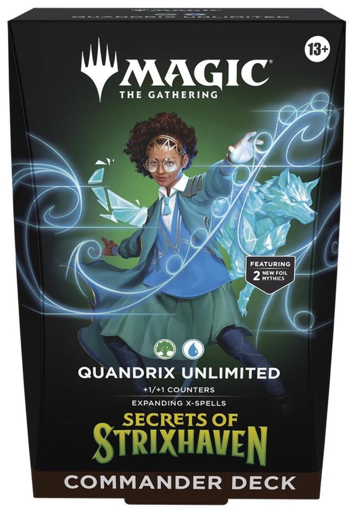 Magic the Gathering Secrets of Strixhaven Quandrix Unlimited Commander Deck