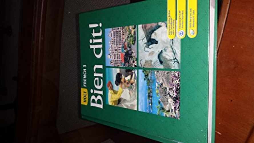 Bien dit!: Student Edition Level - Hardcover, by HOLT RINEHART AND - Acceptable