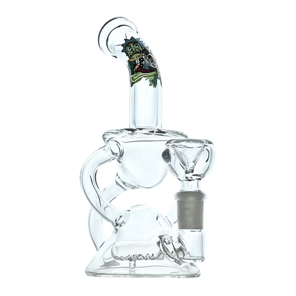 ClearFlux 7” Glass Recycler Bong Water Pipe