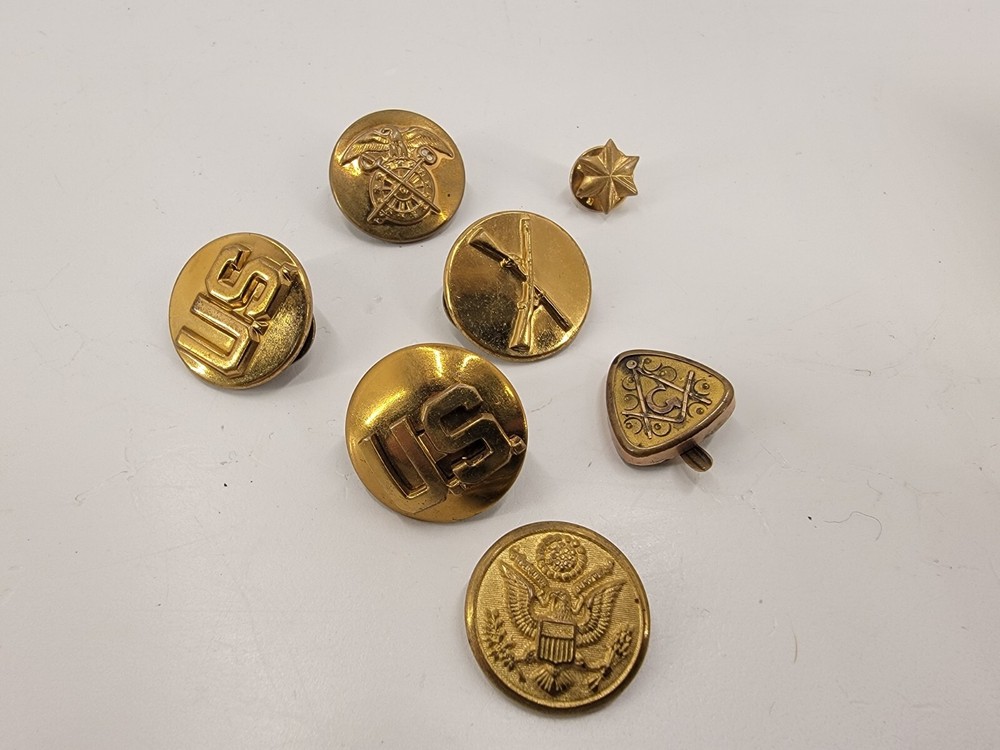 N S Meyer Inc US Military Pin & More, Vintage U.S.A. Militaria Pin Lot