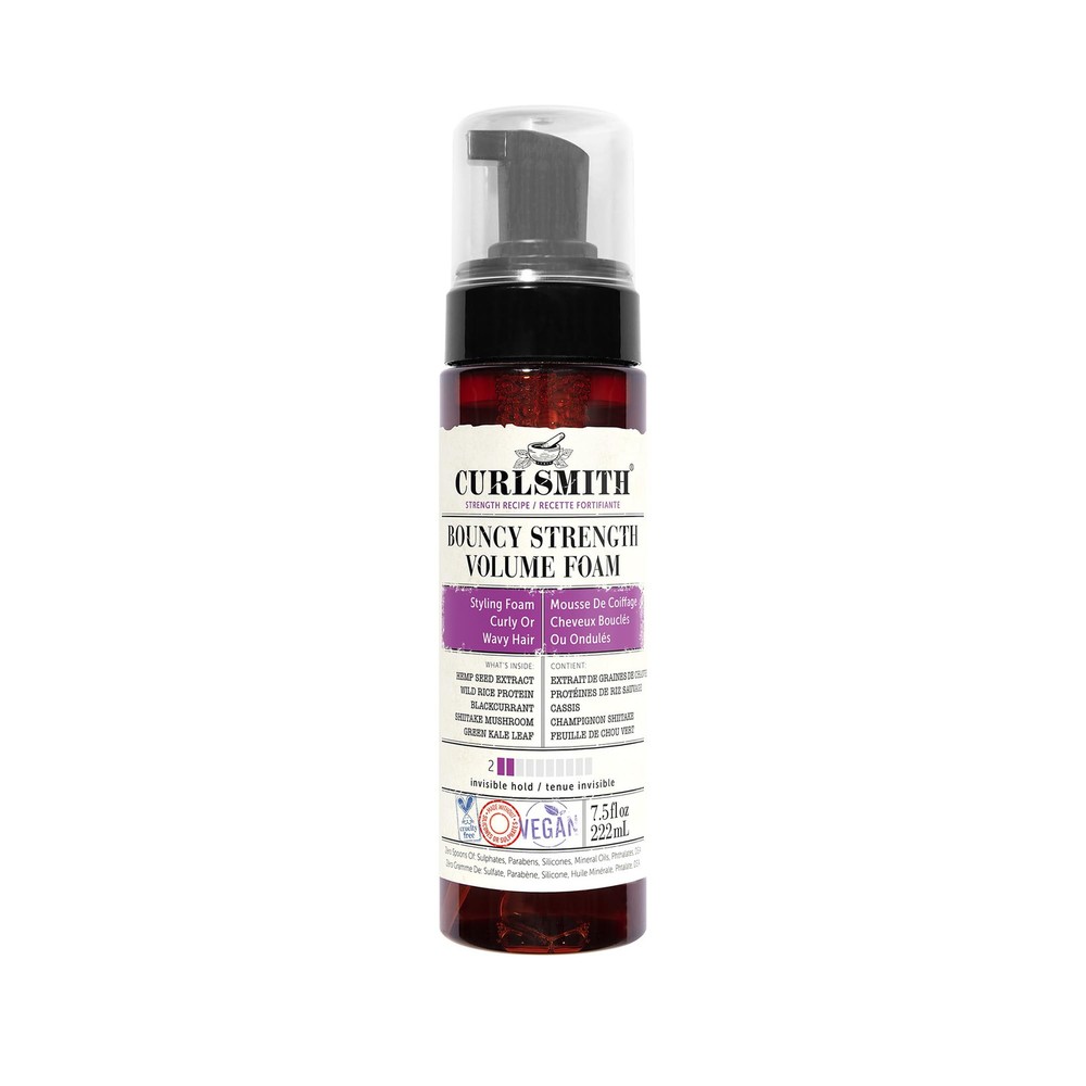 Bouncy Strength Volume Foam for Curly Wavy Hair Light Hold 7.5 oz