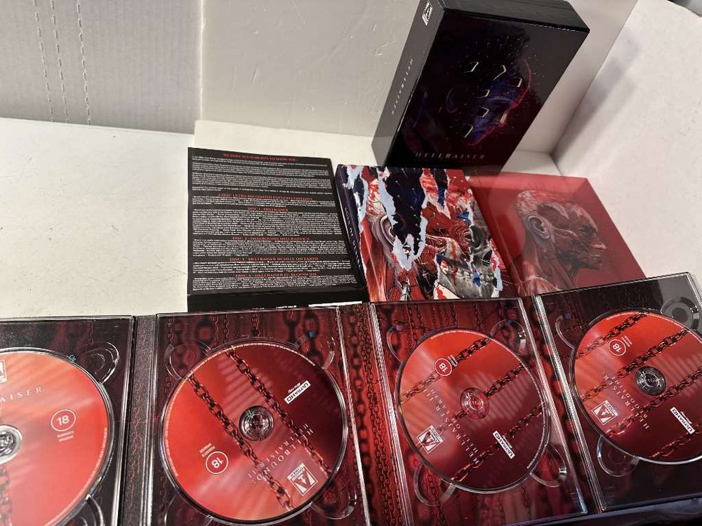 Hellraiser: Quartet Of Torment - Limited All-Region UHD Boxset, Excellent Disc,