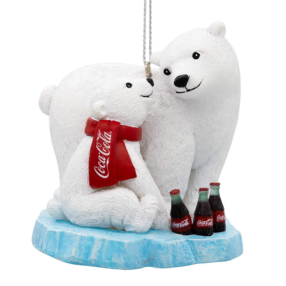 Coca-Cola® Polar Bear & Cub On Ice Ornament 3