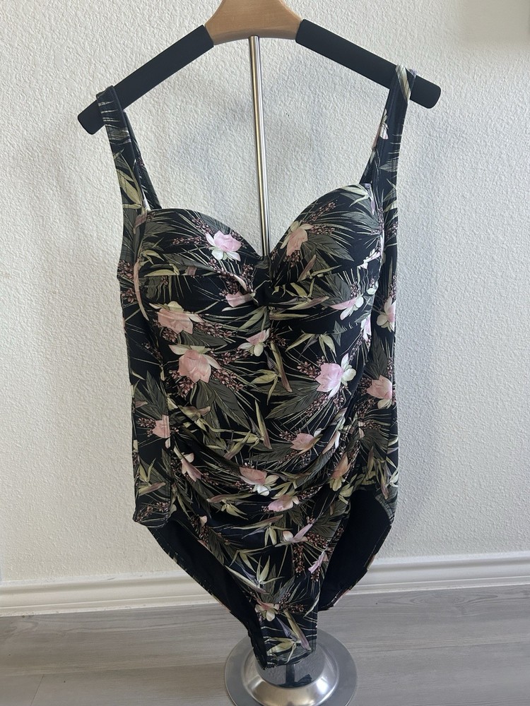 Nip Tuck Swim Joanna Fern Gully one-piece swimsuit Size 12