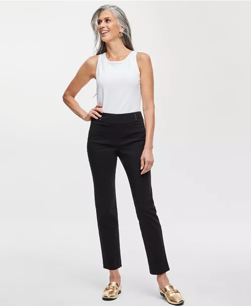 Slim Leg Studded-Rivet Pants w/ Tummy Control Size Small Orig $49.50