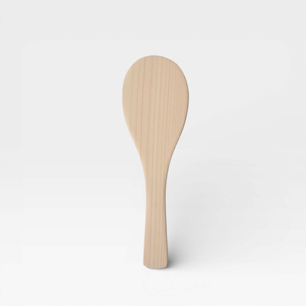Japanese Hinoki Wooden Rice Paddle Handcrafted Traditional Kitchen Wabi Sabi