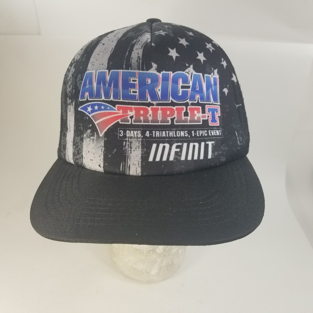 American Triathlon Adjustable Infinit Mesh Hat by Snabpack