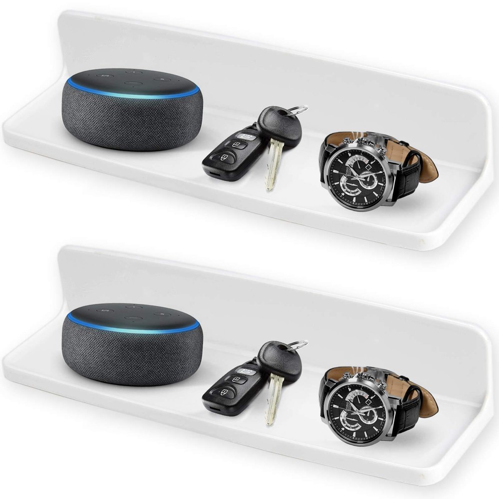 Wall Mounted Small Floating Shelf Stick On Wall Shelves for Bedroom,Kitchen,B...