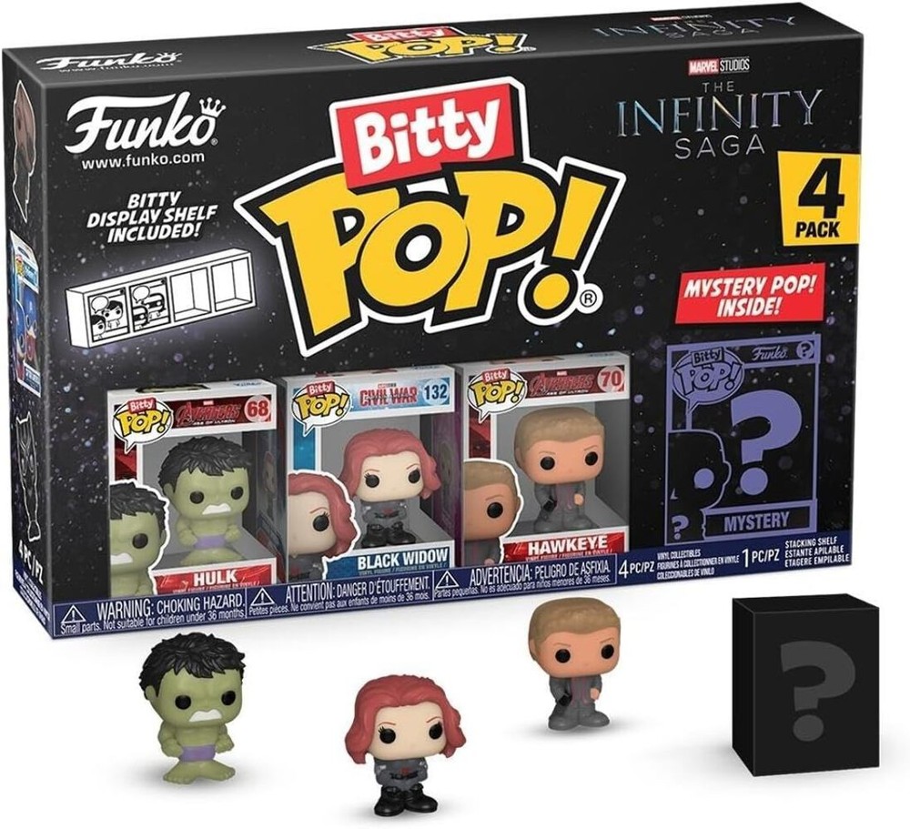 Funko Bitty POP! Marvel - Hulk and A Surprise Mystery Mini Figure - 0.9 Inch (2.