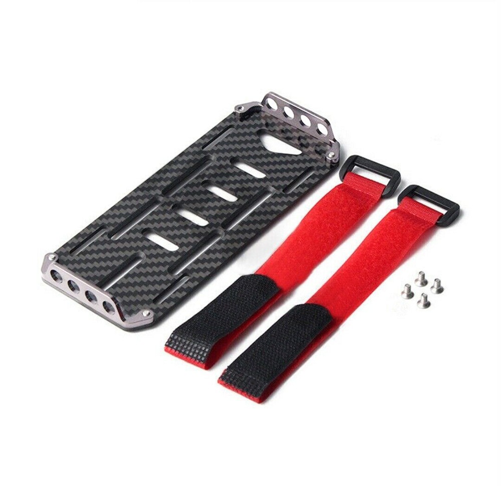 Carbon Fiber Battery Mounting Plate Tray For Axial SCX10II 1/10 RC Car Crawler