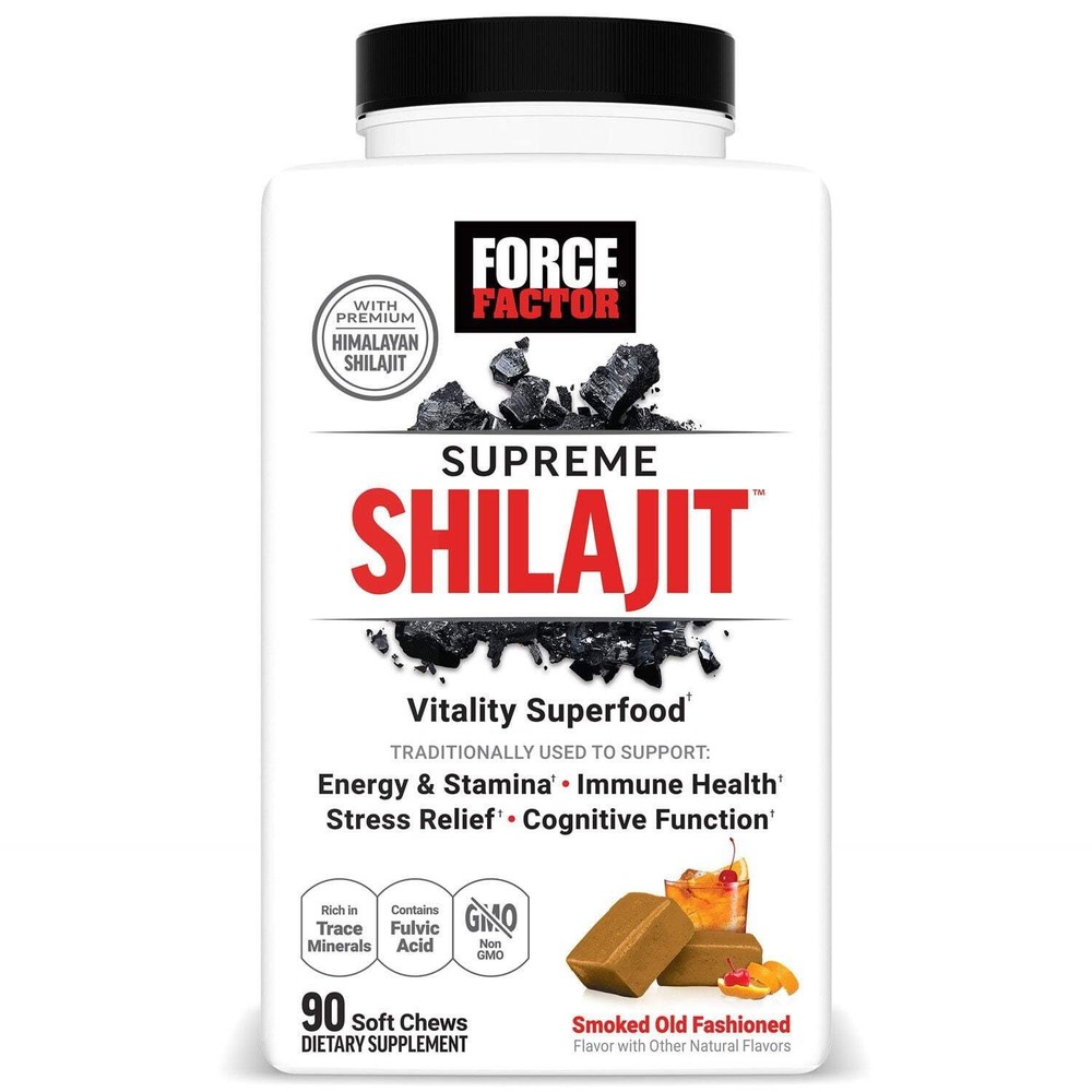 Force Factor Supreme Shilajit Soft Chews Himalayan Energy Immunity 90ct
