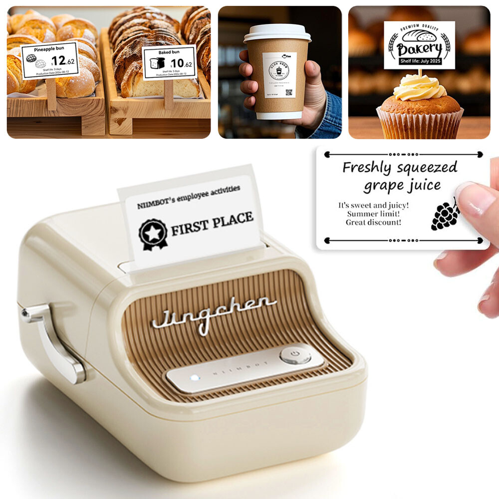 NIIMBOT B21 Portable Bluetooth Thermal Label Printer for Windows iPhone Android