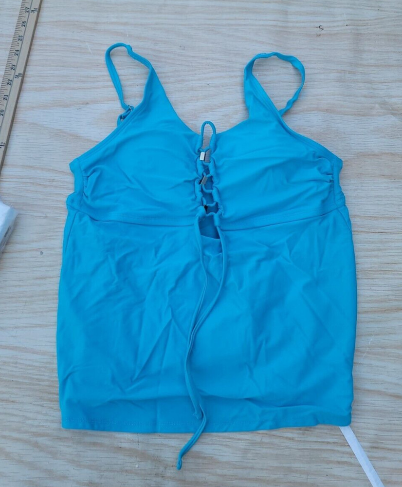 Time and Tru Tankini Bathing Suit Top Size Large (12-14)