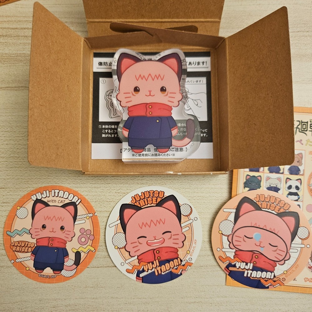 Jujutsu Kaisen Yuji Itadori withCAT Corotto & Stickers