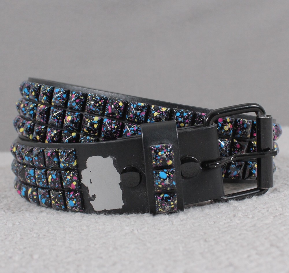 Pyramid Studded Punk Gothic Belt Y2K Grunge Style Size 38-image