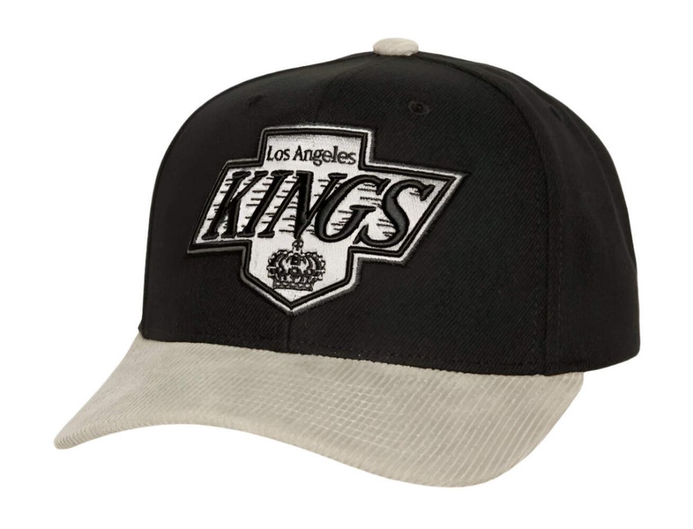 Mitchell & Ness Black Los Angeles Kings Corduroy Vintage Pro Snapback