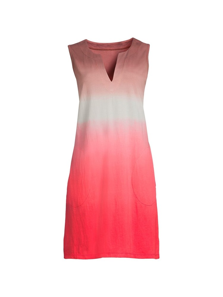 Lands' End Women's M, L-1X LONG Sleeveless Cotton Jersey Swim Cover-up Dress Pri