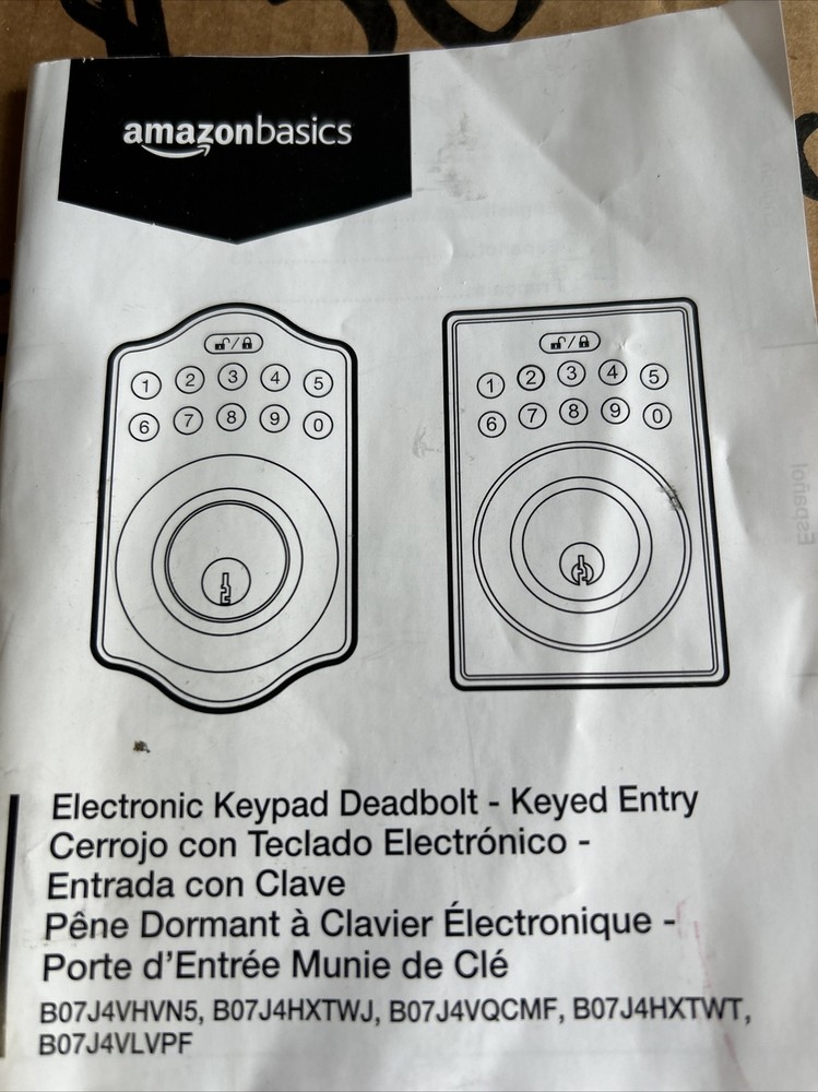 AmazonBasics Keypad Deadbolt AB-DH500-OR Electronic Door Lock-image