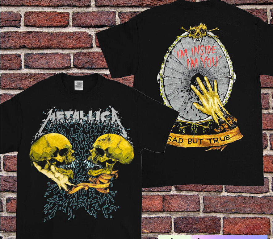 90s Metallica Sad But True T-Shirt Metallica Rock Band Shirt All Size S-4XL