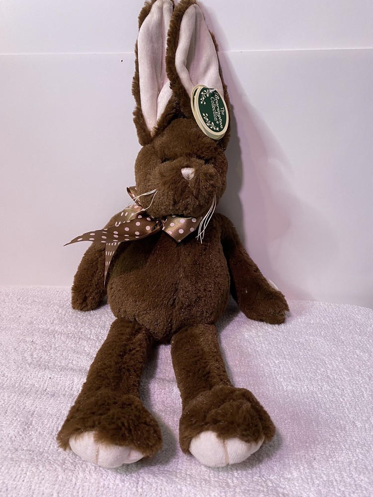 the bearington collection chochate brown bunny rabit