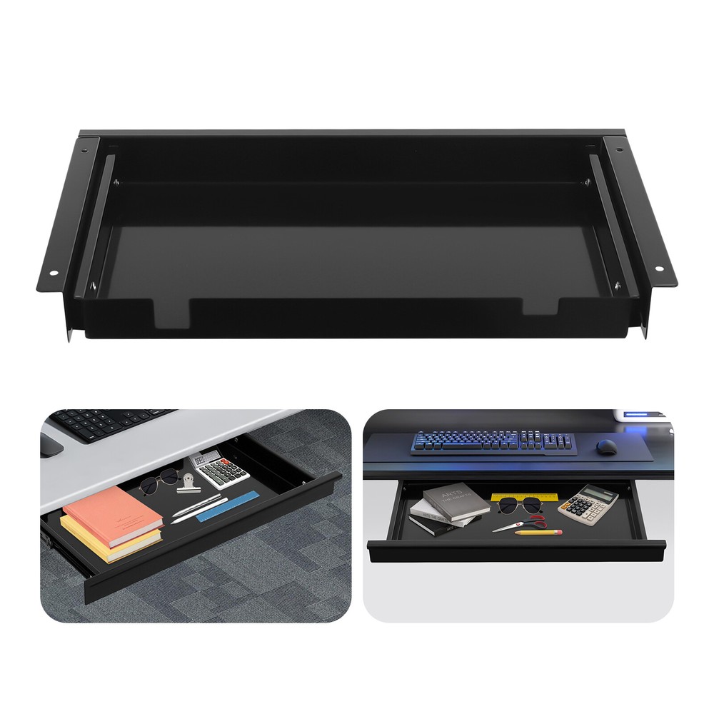 Under Desk Sliding Pull-Out Drawer Drawer Storage Organizer For Standing Desks