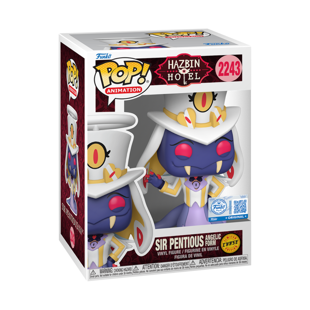 Funko Pop! Hazbin Hotel Sir Pentious (Angelic Form) (Chase w/ Protector) Exclusi