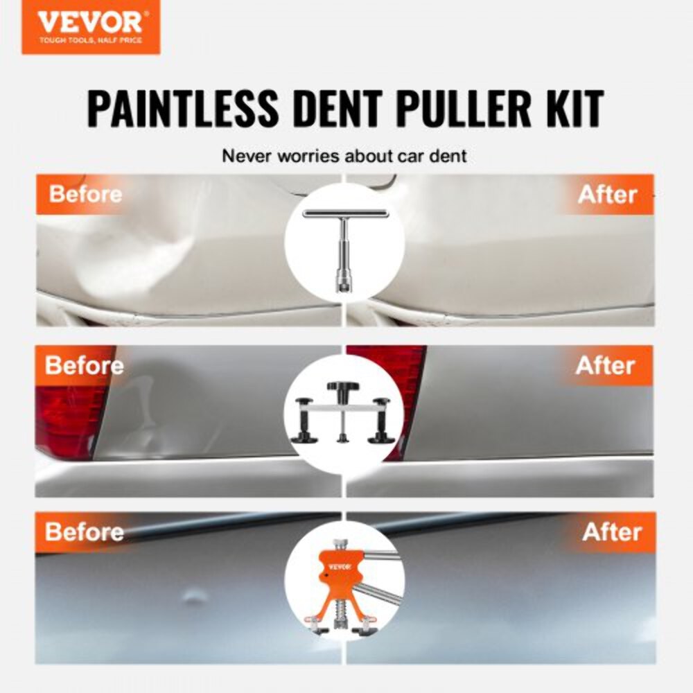 69 PCS Dent Repair Kit Auto Car Body Paintless Dent Removal Tool Kit