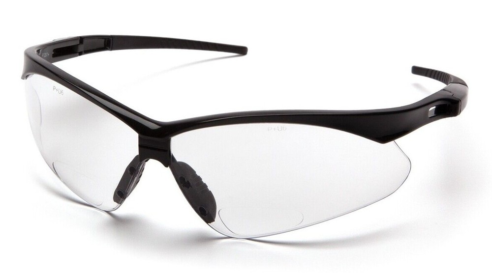 Protective Eyewear READERS BIFOCAL Reading Safety Glasses CLEAR LENS ANSI Z87+