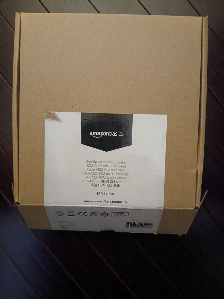 AmazonBasics High-Speed HDMI Cable 15ft for 4K Video & Audio-image