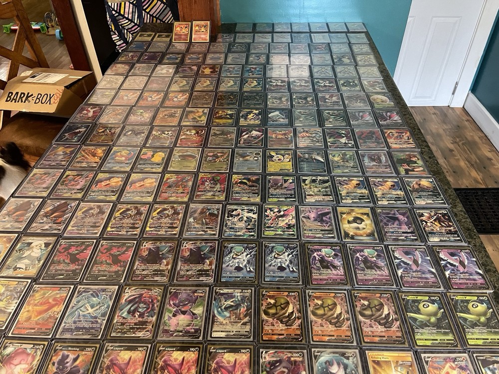 Pokemon Card Bulk Lot 50 OFFICIAL Cards Guaranteed V/VMAX/GX/EX/HOLO RARES
