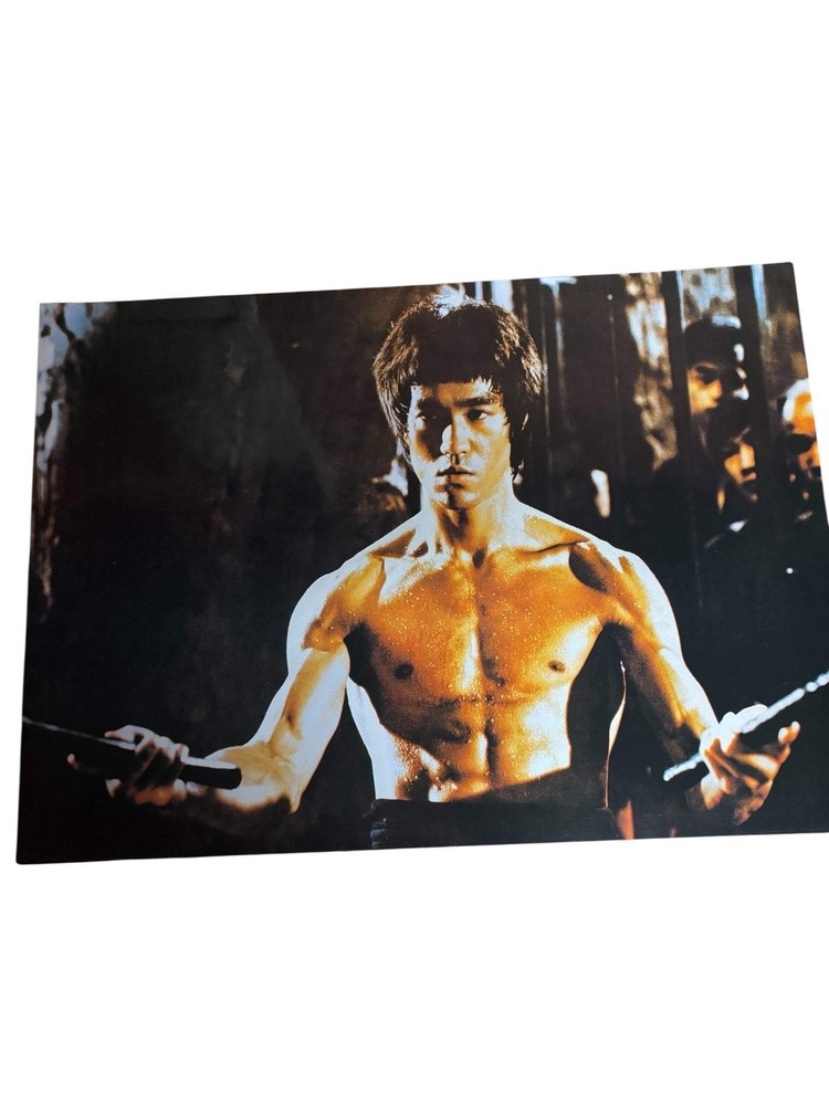867 - Authentic Bruce Lee Poster Featuring Two Kali Stick, 15x20 Inches, Free Sh