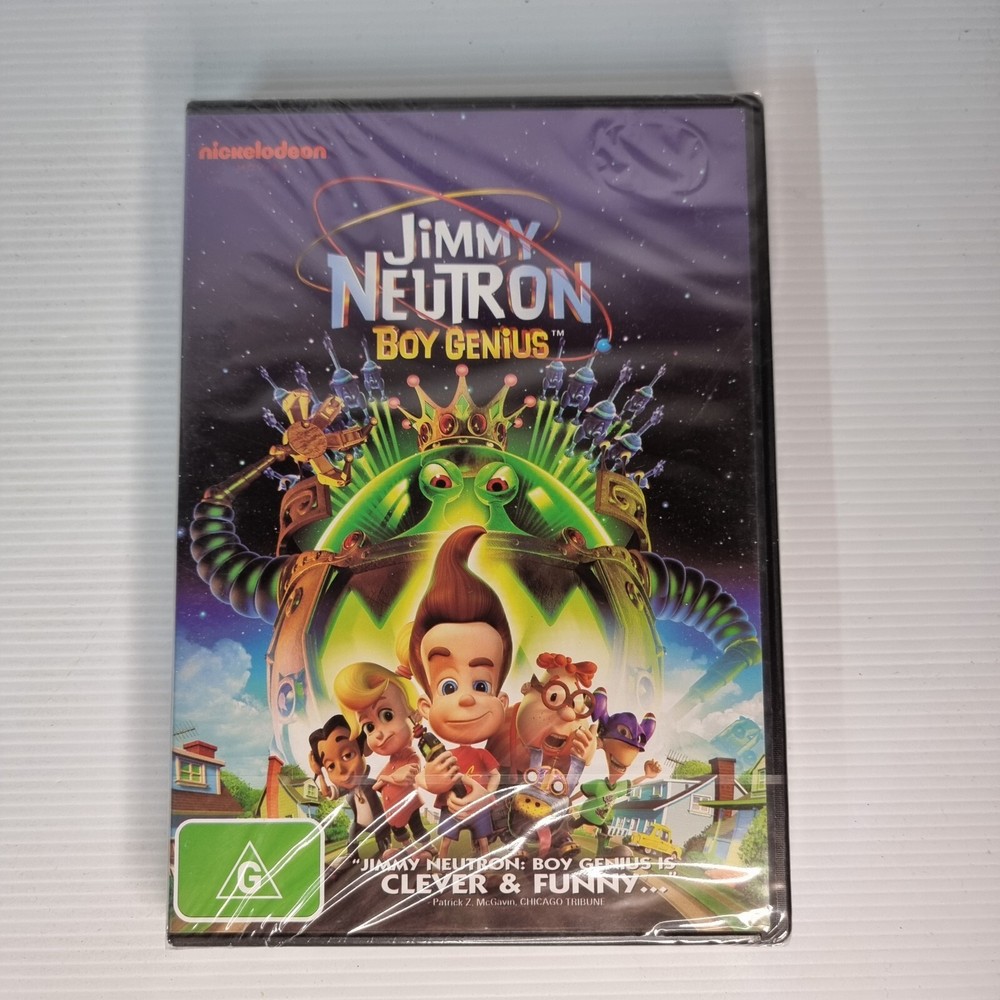Jimmy Neutron Boy Genius 2001 PAL Region 4 DVD Brand New Sealed
