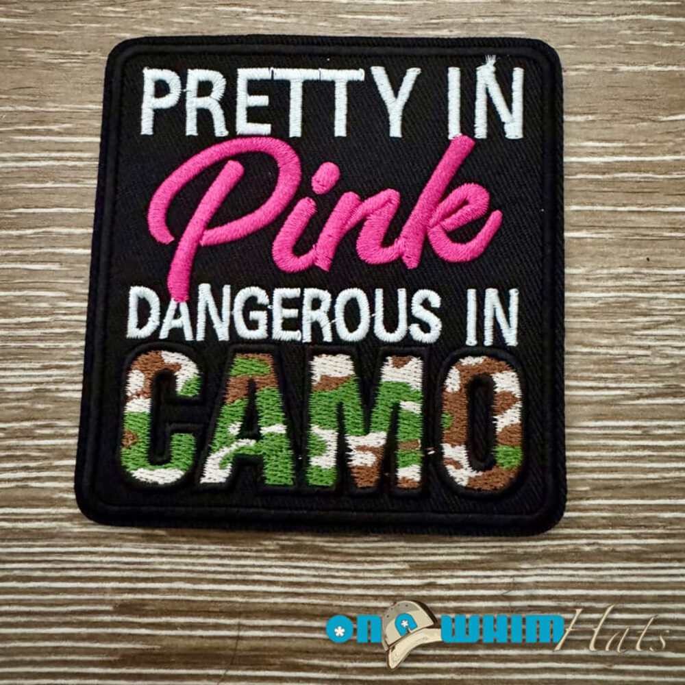 Pink Camo Iron-On Patch