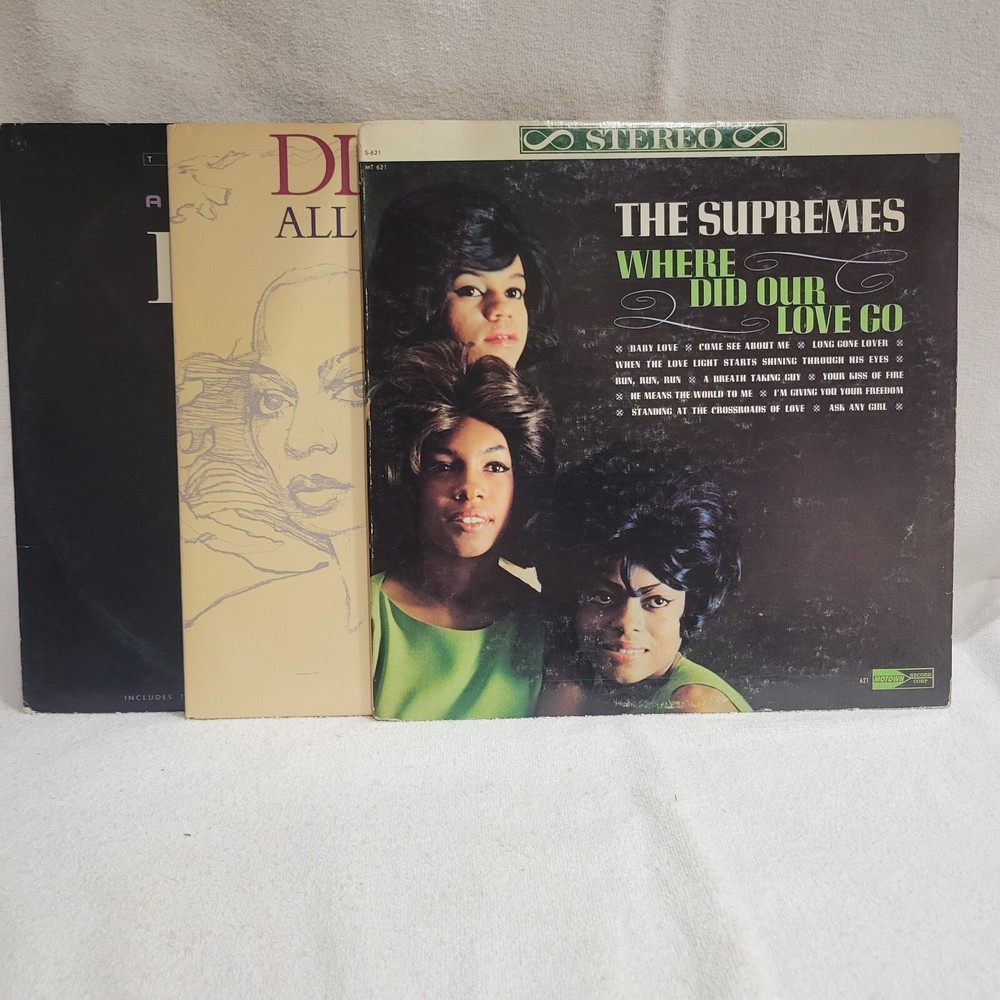 Vintage Diana Ross Vinyl LP Collection 1964-1983 Lot of 3 Albums 422