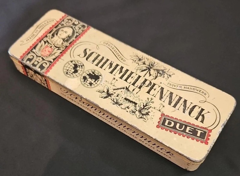 Vintage Schimmelpenninck Duet 10 Cigar Tobacco Tin - HOLLAND (Box F3)