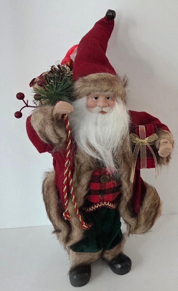 Regal Standing Santa Claus Figurine Christmas Decoration 18 inches Traditional