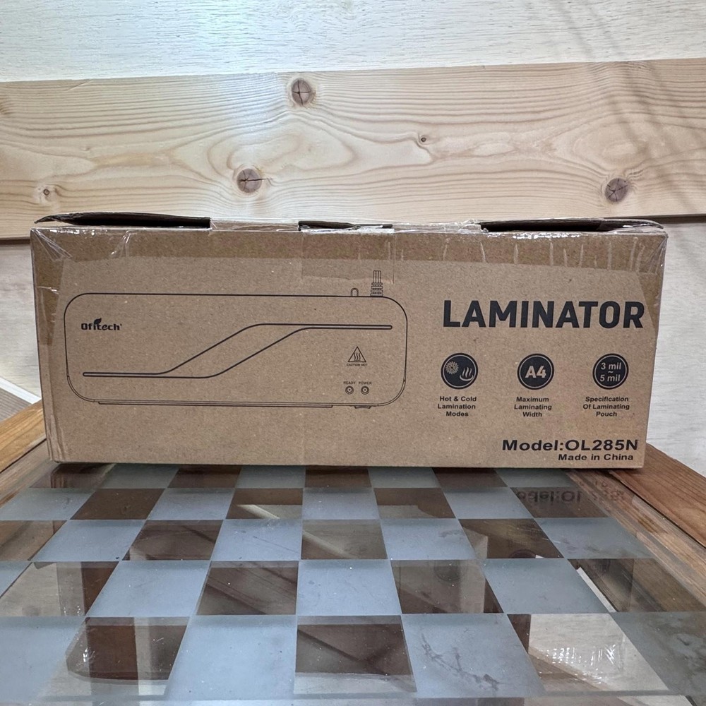 Offictech Laminator Machine OL285N Hot Cold A4 Sheets 3mil 5mil New Lamination