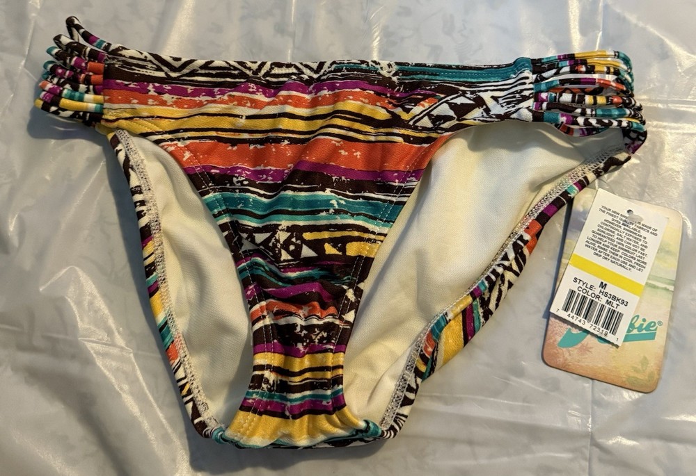Women’s Hobie Medium Multicolor Swim Bikini Bottom NWT