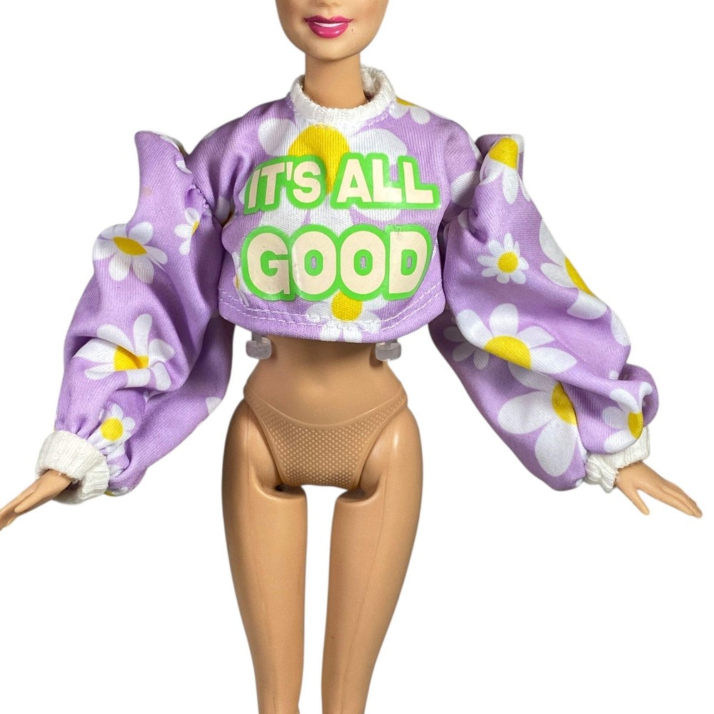 Curvy Purple Puff Barbie Jacket Doll