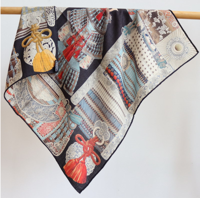 Luxury 70% Cashmere 30% Silk Double-Faced Square Scarf 65x65cm Shawl Wrap