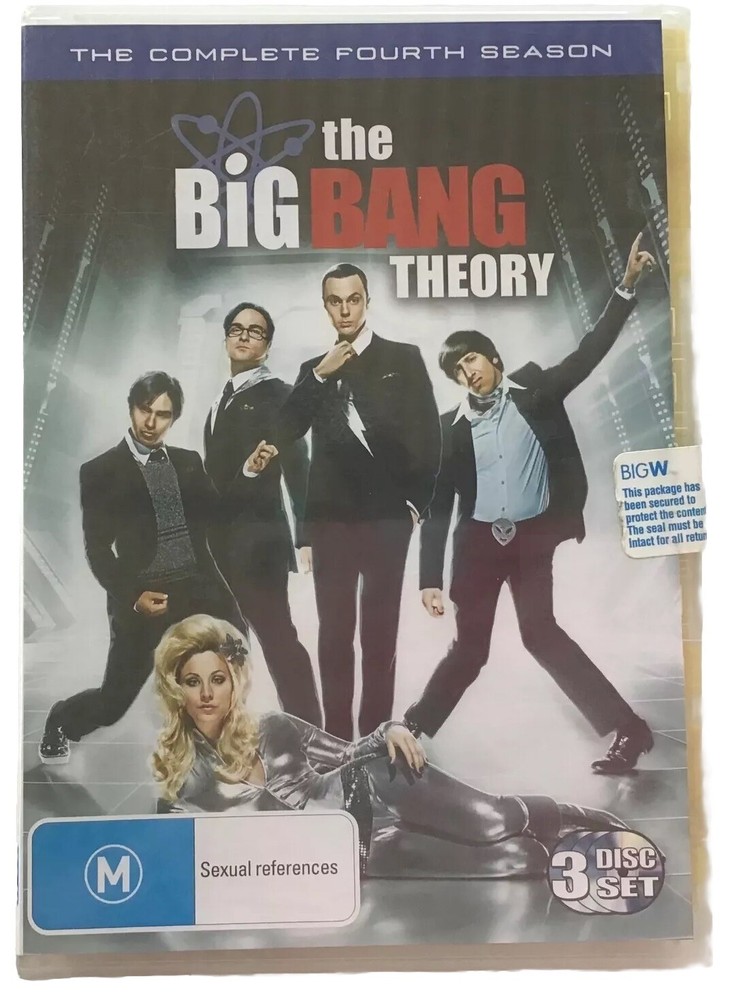 The Big Bang Theory Season 4 Complete DVD Set R4 Brand New Sealed Comedy TV Series