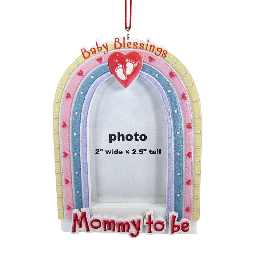 Mommy To Be Photo Frame Ornament 4.25