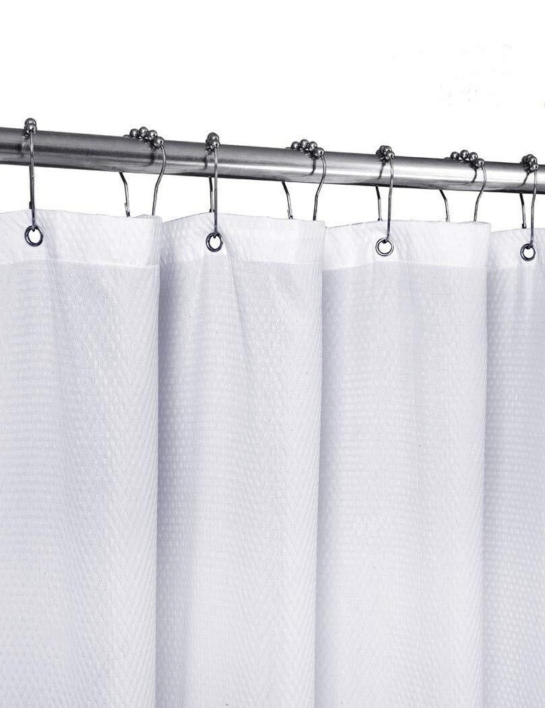 Shower Curtain Waffle Weave Shower Curtain Bath Liner Water Repellent Bathroom