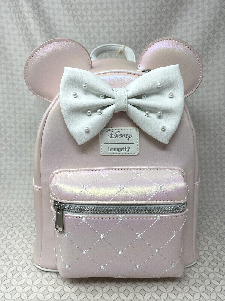 Disney Minnie Mouse Pink Pearl Mini Backpack by Loungefly Hot Topic-image