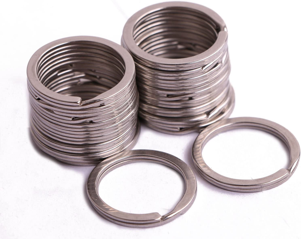 Stainless Steel Key Rings Chain Clip Connector Keychain Part Accessori