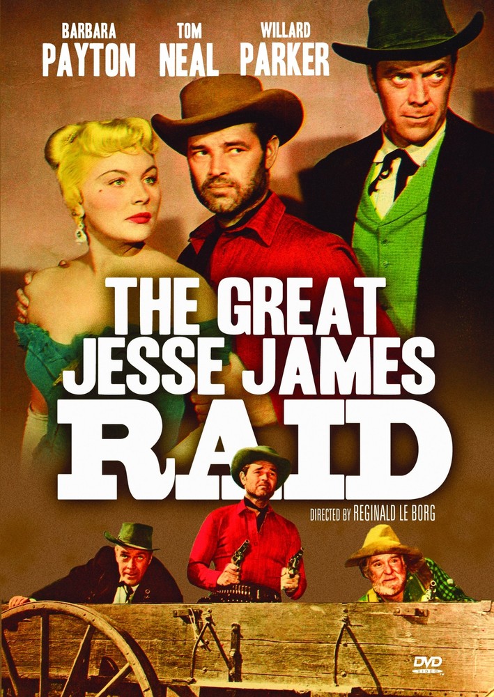 Great Jesse James Raid (DVD) Willard Parker Barbara Peyton Tom Neal Wallace Ford